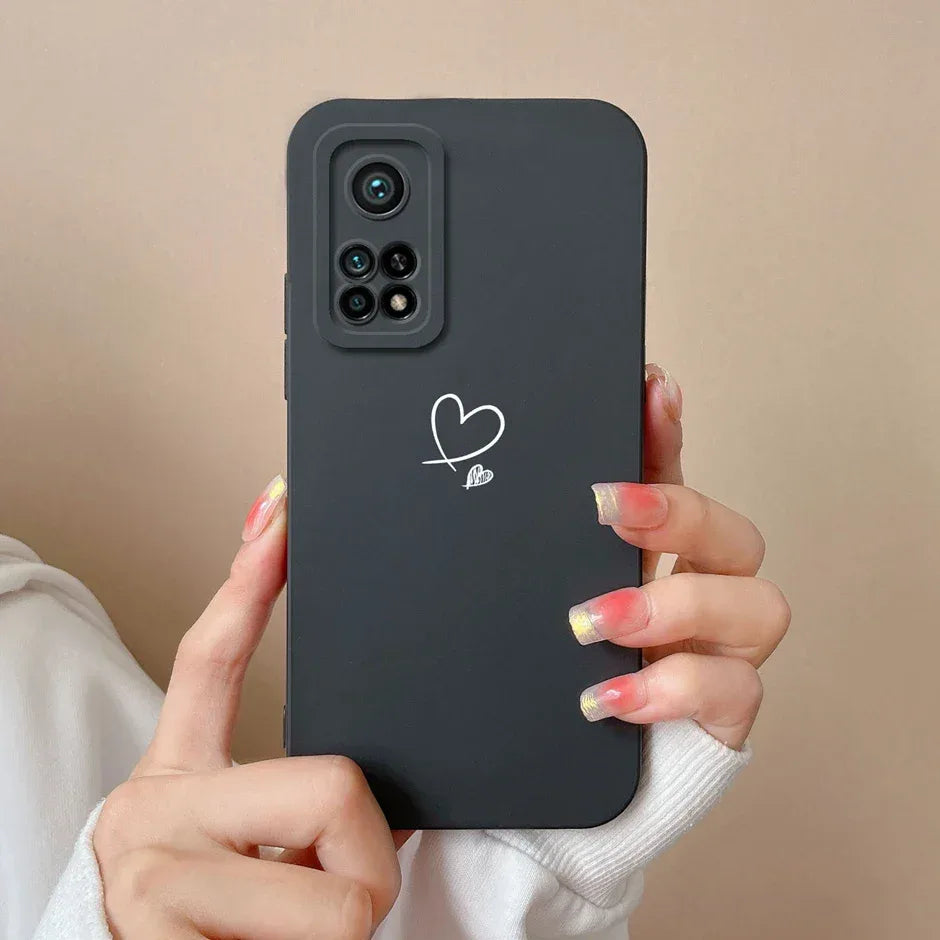 For Xiaomi Mi 10T 5G Phone Case Matte Liquid Silicone Shell For Xiaomi Mi 10T Pro 5G Cute Cat Cartoons Ultrathin Fashion Fundas