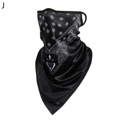 Motorcycle Cycling Face Mask for Men Neck Gaiter Scarf Skull Cap Sun Protection Cover Running Balaclava Bandana with Ear Loops