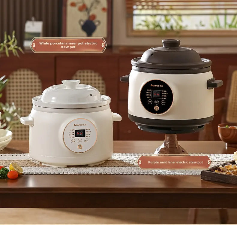 Electric slow cooker for baby food, ceramic household fully automatic stew pot, soup pot, electric slow cooker, porridge cooker