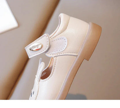 2023 New Spring Cute Bunny and Carrot Patch Children Casual Shoes for Girls Non-slip Kids Shoes Hook & Loop Breatheable Non-slip