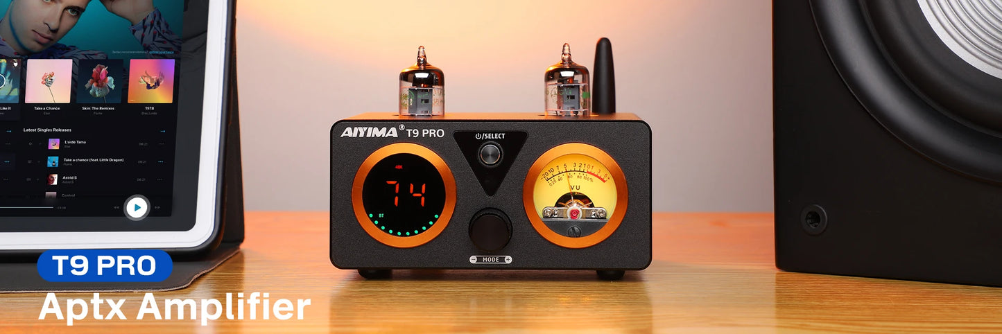 AIYIMA Audio A01 Pro TPA3116D2 Bluetooth Sound Power Amplifier 100W Mini Hifi Class D Stereo Amp Bass Treble for Home Theater