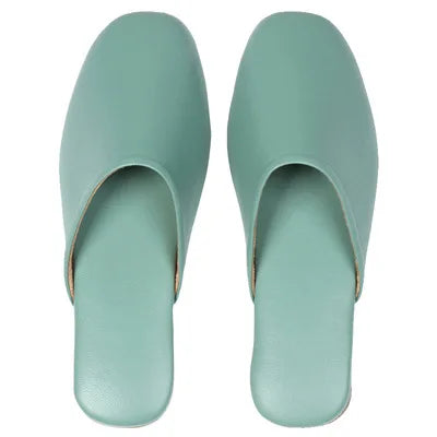 Sheepskin Genuine Leather Slippers Women Non-Slip Waterproof Slides Unsex Indoor Outdoor Home Shoes
