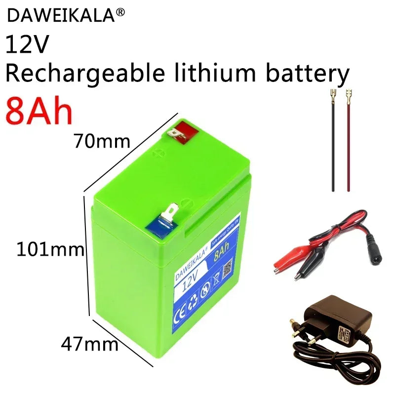 for toy cars LED lighting Outdoor battery  New origin  Rechargeable 12V lithium battery pack Alternative lead-acid batteries