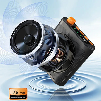 Mini Wireless Megaphone Speaker With Lavalier microphone Portable Voice Amplifier for Teachers, Elderly, Tour Guides, Coaches,