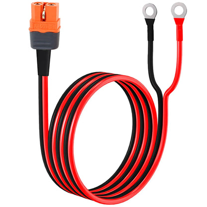 XT60i to O Ring Terminal Cable 1.5m 10AWG XT60i Female to O Ring Connector Protective XT60i F Extension Cable for Solar Panel