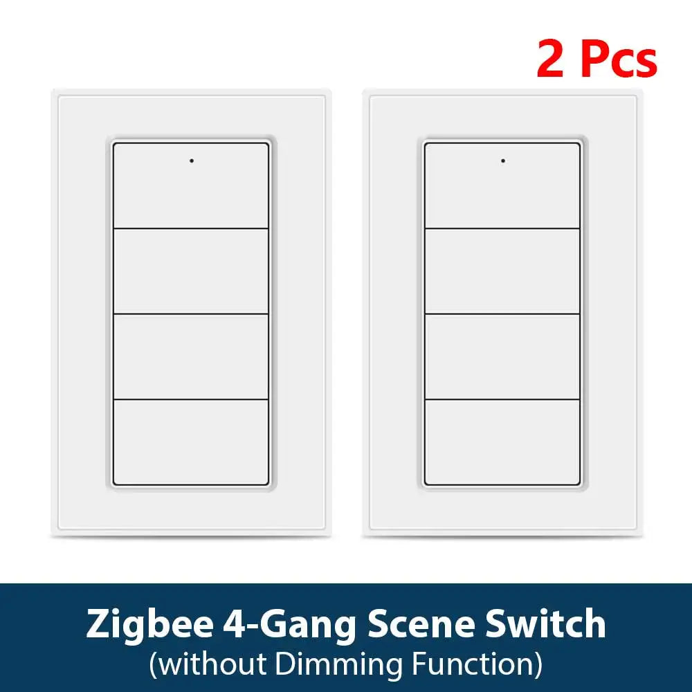 Zemismart Zigbee Wireless Switch,US Standard Scene Controller, Work with Tuya,Home Assistant, Homey, Hubitat,Smartthings