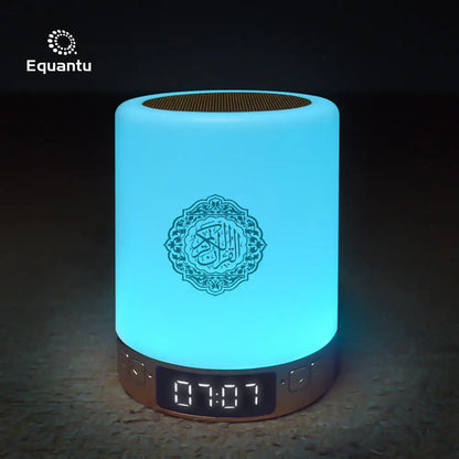 Muslim Arabic Koran Azan Clock Islam Night Light Wireless Bluetooth Speaker Quran Portable Bright Lamp Arab Islamic Holy Ramadan