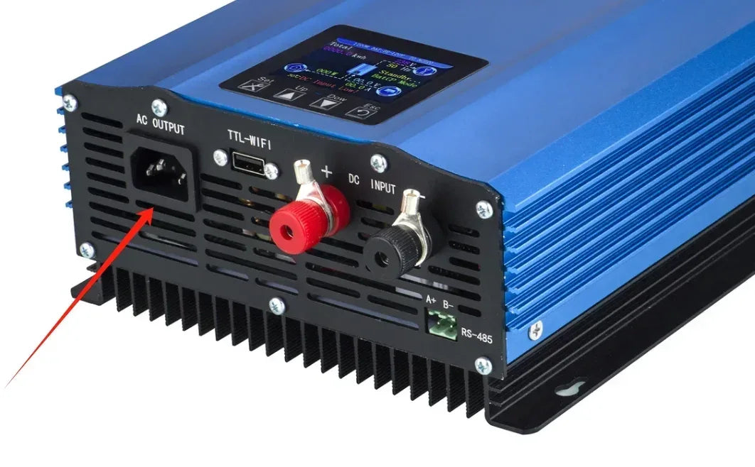 1200W 1000W 1.2KW 1KW Solar Grid Tie Battery Discharge Inverter DC24V  26-45v 55-90V to AC110V AC220V Limiter Power Inverter