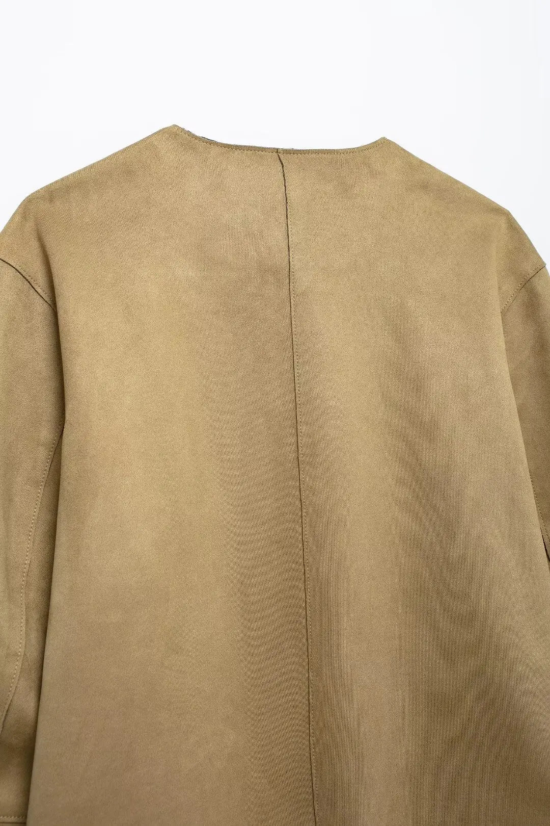 MUJER 2025 Suede Jacket Women Autumn Button Outerwears Long Sleeve Oversized Jackets for Women Streetwear Casual Overcoat Female