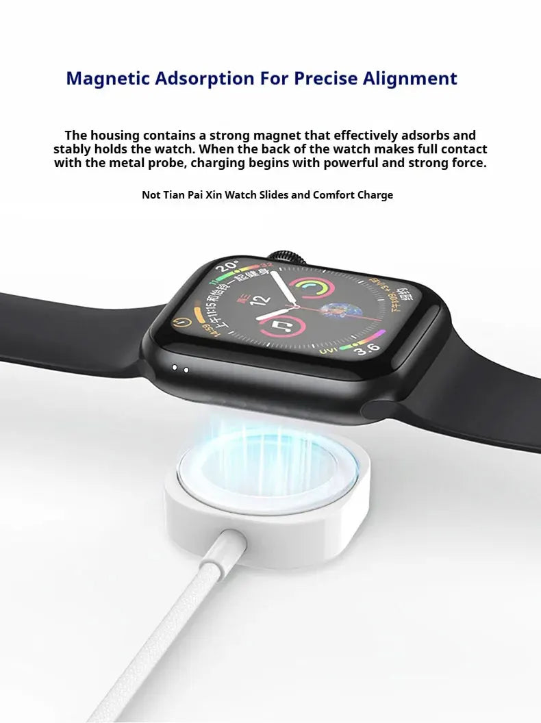 New Magnetic Wireless USB A Fast Charger Type C Charging Cable For Apple Watch Series 10 9 8 7 6 5 4 3 2 1 Ultra Edition iWatch