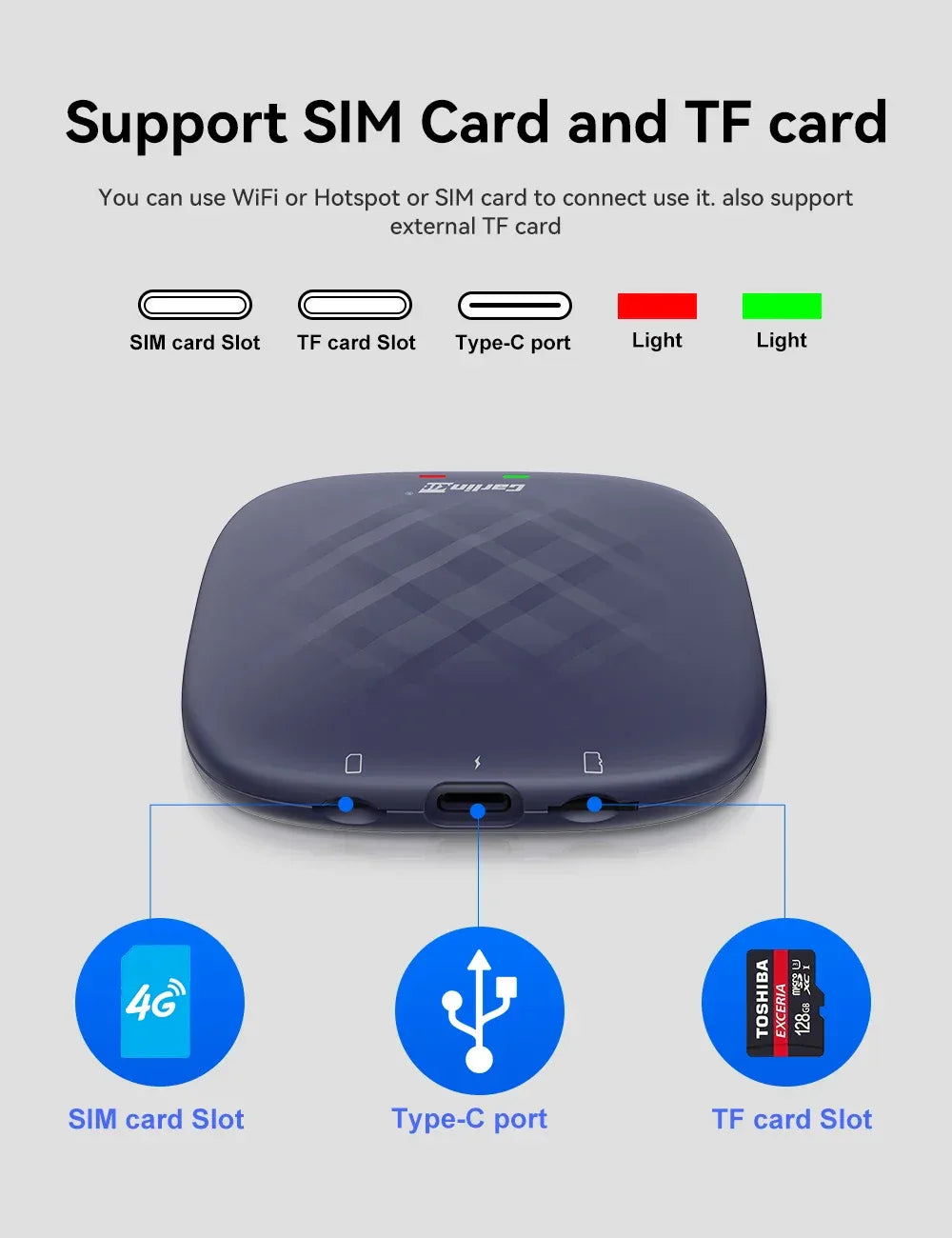 CarlinKit CarPlay Ai Box Android 13 Plus QCM6125 8-core Wireless Android Auto& CarPlay Car USB Adapter FOTA Upgrade For Netflix