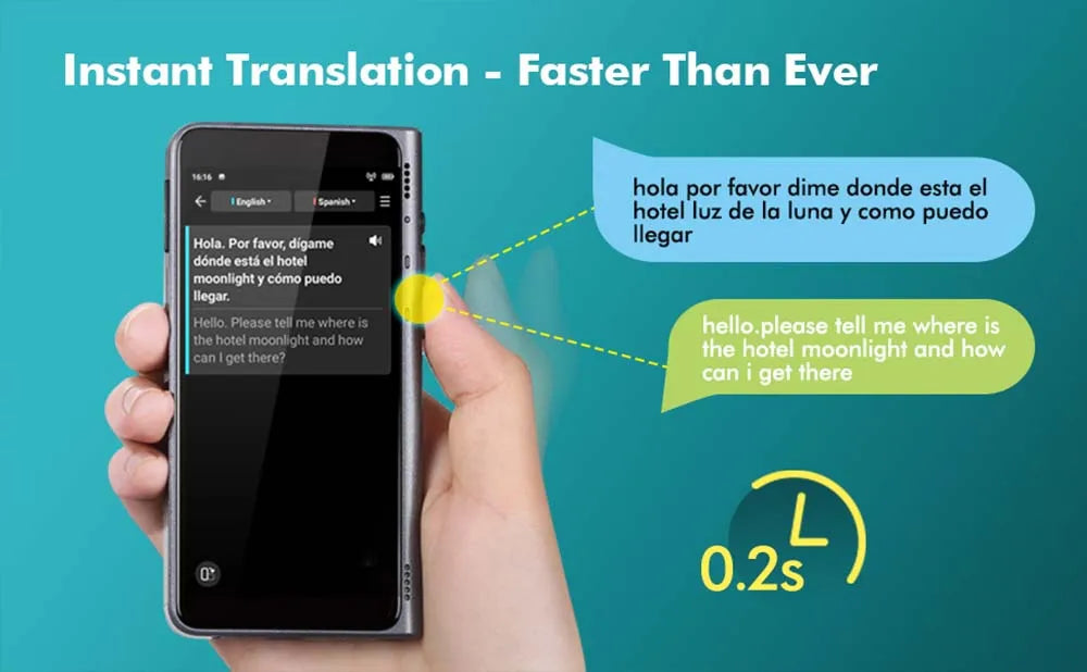 Timekettle Fluentalk T1 Portable Language AI Translator Photo/Offline/Online Smart Realtime Translation For Foreign Travel Study