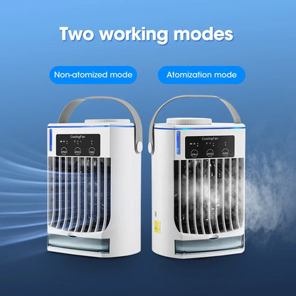 Mini Portable Air Conditioner Fan, Personal Water Cooling Air Cooler Fan, Mobile Small Conditioning Fan for Room Office Cars