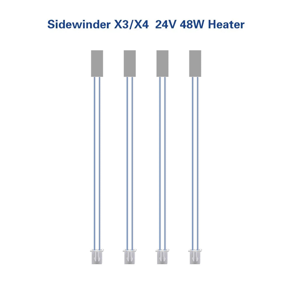 For Artillery SW-X3 X4 3D 24V 48W Ceramic Cartridge Heater Heating Rod 100K NTC Thermistor For Sidewinder X3 X4 3d printer