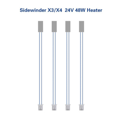 For Artillery SW-X3 X4 3D 24V 48W Ceramic Cartridge Heater Heating Rod 100K NTC Thermistor For Sidewinder X3 X4 3d printer