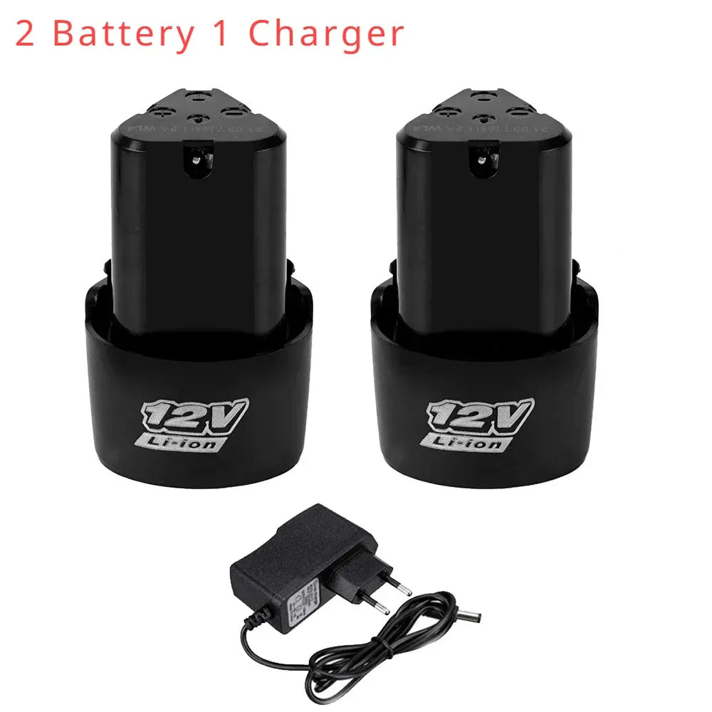 Lithium Battery 12V 1500mAh Rechargeable Battery 18650 For Angle Grinder Electric Screwdriver Drill Spare Battery EU US AU UK