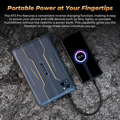 OUKITEL RT3 PRO 8-inch HD Rugged Tablet 13.9mm Ultra-Slim Profile IP68 &IP69K & MIL-STD-810H, 16(4+12)GB +128GB, 5150mAh Battery