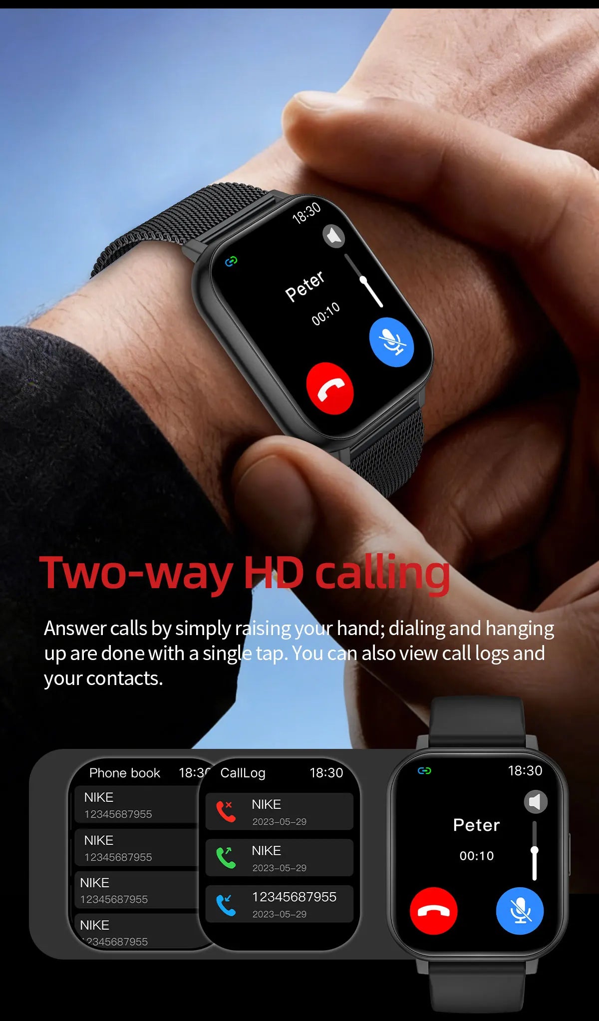 LIGE 2026 New Health Monitor 1.83" HD Screen Fitness SmartWatch Call Reminder Bluetooth Call Waterproof Smart watch Men Women