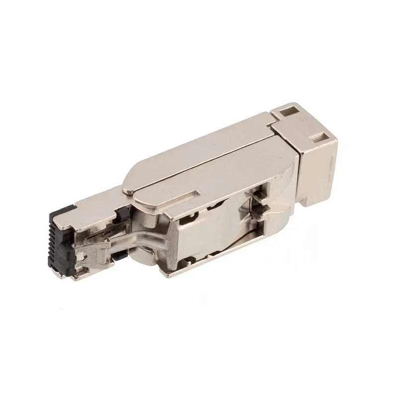 Straight RJ45 Data Fast connect Plug 4pin 8pin Industrial Metal Straight Ethernet RJ45 Connector CAT5E CAT6A Profinet RJ45 Plug
