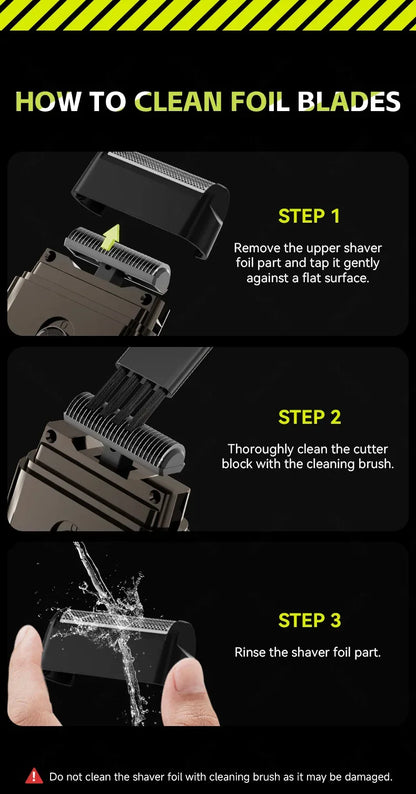 ENCHEN MS003 Compact Foil Shaver With POP-UP Precision Trimmer Type-C Charging With Indicator 7000RPM Strong Motor