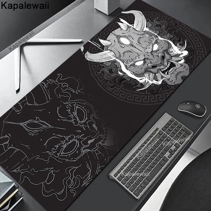 Oni Mouse Pad Gaming Mousemat Large Desk Mat Pc Gamer Accessoires Mousepad Speed Keyboard Pads XXL 900x400 Keyboard Mousepad