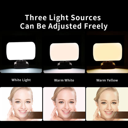 2026 Video Conference 6500K Portable LED Video Light Laptop Computer Webcam Light Zoom Call Lighting Clip for Live Streaming