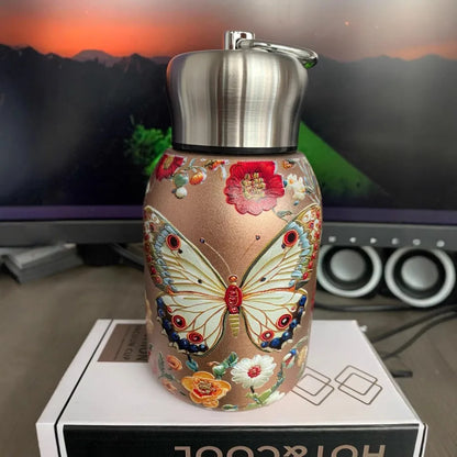 Creative Gift 316 Stainless Steel Insulated Cup Leak Proof Portable Water Bottle 300ml Durable Coffee Mug Outdoor Hiking