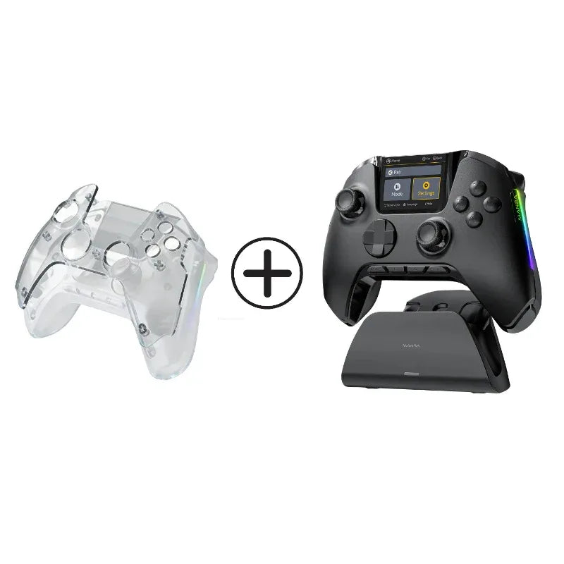 Mamba One V2 Wireless Gaming Controller for Switch/PC/iOS/Android Hall Effect Stick RGB Light 1800mAh with Charging Dock