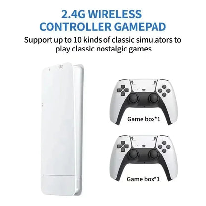 M15 Game Stick Mini TV Handheld Game Console 20000+Retro Game Wireless Gamepads Video Game 64G HD Output Two-player for PS1 Etc