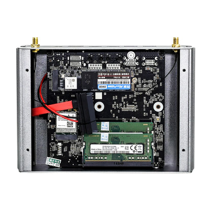 Topton Fanless AMD Mini Computer FU02 Ryzen 7 7730U 5825U R5 5625U 4500U Gaming PC Dual LAN Firewall 2*HDMI2.0 NVMe DDR4 WiFi6