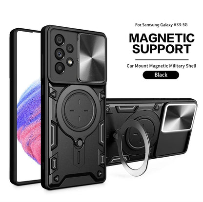 For Samsung Galaxy A33 A53 A13 A23 5G Case Slide Lens Protect Armor Cover For Samsung A12 M12 A52 A52S A04S A 33 53 23 52 Coque
