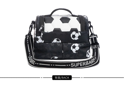 New 3D Cute Orthopedic School Bag For Boys Cartoon Football Backpack Kids Children High Capacity Waterproof  1-3 Grade Schoolbag