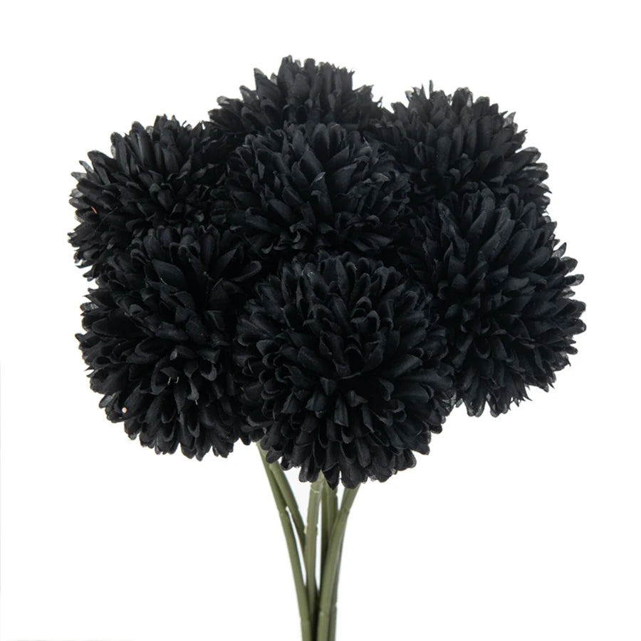 3/5PCS Silk Hydrangea Pompon Home Decor Scrapbooking Wedding Festival Wreath Bridal Accessories Clearance Artificial Flowers Diy