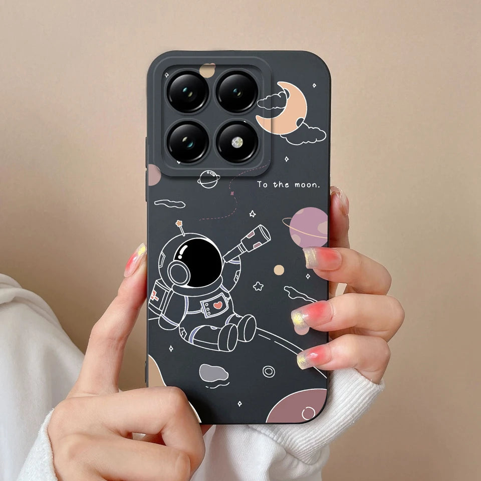 For Xiaomi 14T 14T Pro Cases Cartoon Astronaut Protective Durable Fashion Simplicity Soft Phone Cover For Xiaomi14T 14TPro Coque