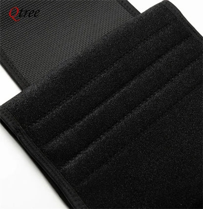 Qtree Men Waist Trainer Weight Loss Belt Slimming Body Shaper Workout Fat Burning Corset Sauna Sweat Wrap Fitness Trimmer Strap