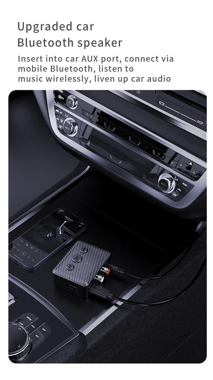 Bluetooth 5.4 Audio Receiver 3.5mm AUX RCA USB U-Disk Stereo Music Wireless Audio Adapter For PC TV Car Kit Speaker Amplifier