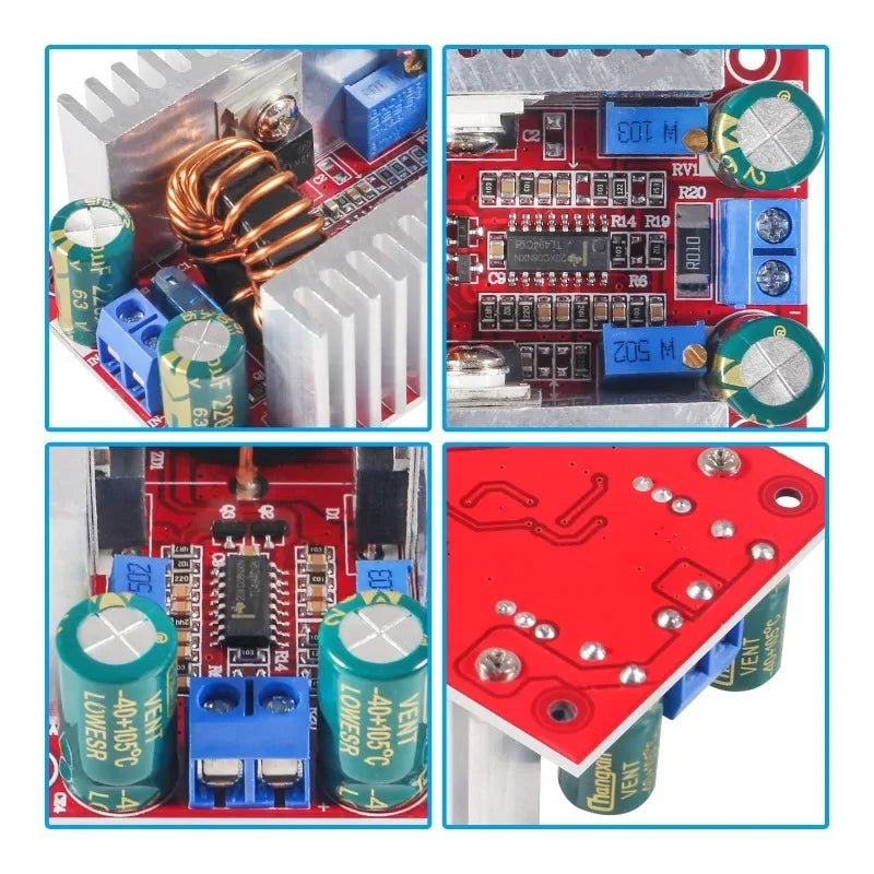 1pc 8.5-50V to 10-60V Voltage Charger Step Up Module DC 400W 15A Step-up Boost Converter Constant Current Power Supply LED Drive