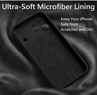 Liquid Silicone Protective Case for iPhone 17 Pro Max/17 /17 Pro,Camera All-Round Protection,Soft Microfiber Lining Anti-Scratch