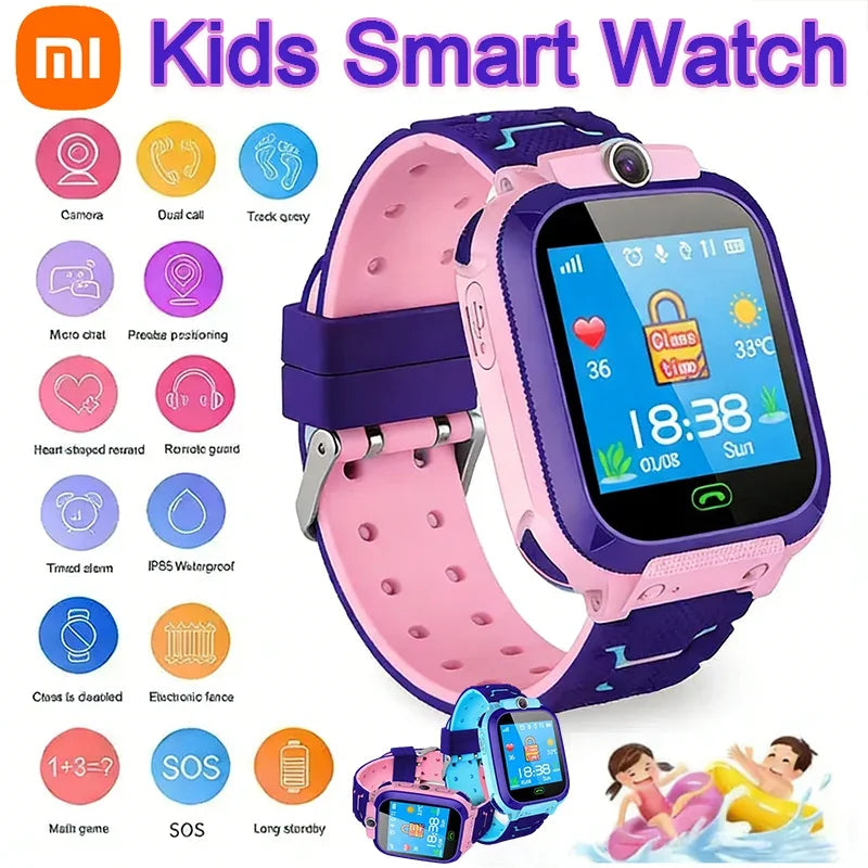 XIiaomi New5G Kids Smart Watch Sim Card Call SOS GPS Location Child Smart Watch Camera Waterproof Watch For Boys Girls Gifts