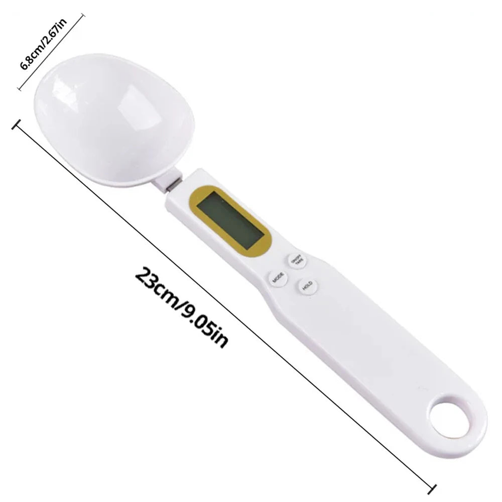 Weighing Spoon Scale Home Kitchen Tools Electronic Measuring Coffee Food Flour Powder Baking LCD Digital Measurement Adjustable