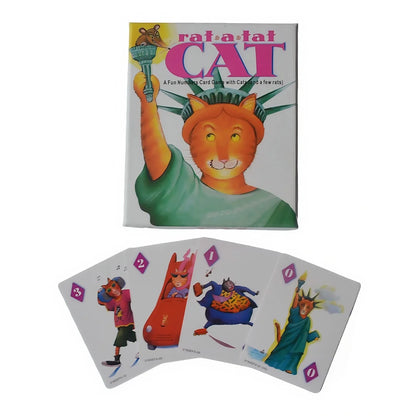 Rat-A-Tat Cat: a Playful Numbers Card Game (Cats, Rats & Fun!) Interesting Card Games, Board Games, Interactive Tabletop Games, with Instruction Manuals in English, French, and Spanish, Ideal Party Games, Suitable as Gifts, P