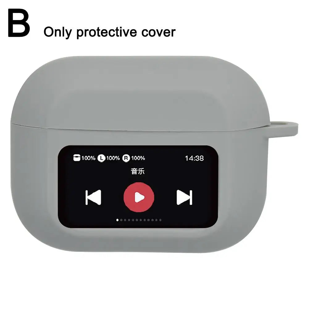 For A9 Pro Headset Case Earphone Case For Airpods Protective Cover Anti-Fall Shockproof Dustproof Transparent Silicone Case