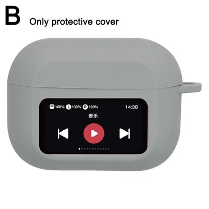 For A9 Pro Headset Case Earphone Case For Airpods Protective Cover Anti-Fall Shockproof Dustproof Transparent Silicone Case