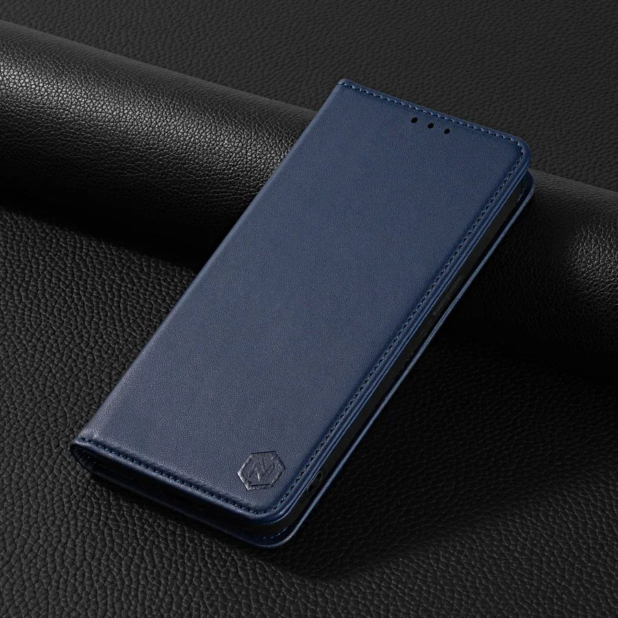 Wallet Skin friendly Magnetic Card Slot Flip Leather Case For Xiaomi 14T Poco X7 C75 M7/X6 Pro Redmi 14C 13 A4 Note 14 Pro+ 14S