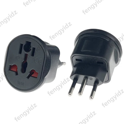 Universal Brazil Plug Adapter 3 Pin EU Euro AU US UK To Brazil Travel Adapter Electric Power Cord Charger Socket Outlet