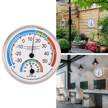 Thermometer Hygrometer Thermo Analog Humidity Indoor Climate Control Home Office Outdoor Garden Restaurant Measuring Tool