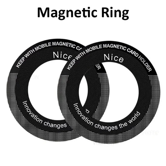 1pc Universal Magnetic Metal Ring Plate Sticker Wireless Charger Adapter for Magsafe Magnet Car Phone Holder Support by PDG ibma