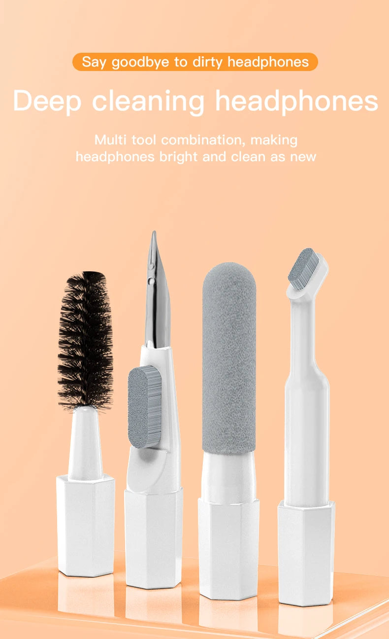 20 in 1 Cleaning Kit Computer Keyboard Cleaner Brush Earphones Cleaning Pen For Headset IPad Phone Cleaning Tools Keycap Puller