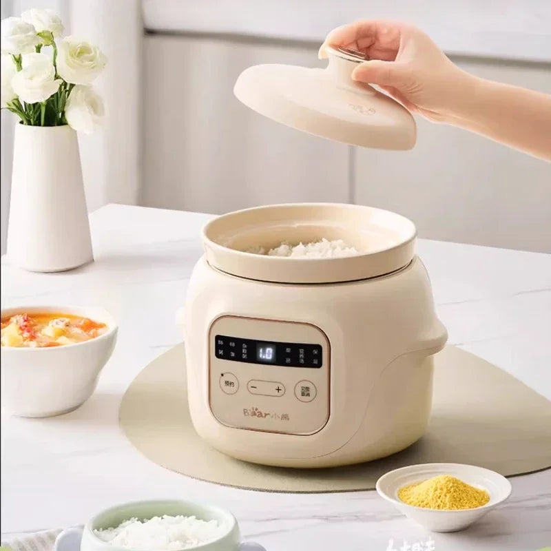 Bear baby food pot electric stew pot porridge small rice cooker porridge pot baby special automatic stew bb soup