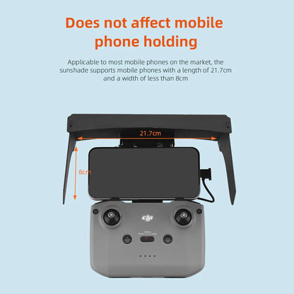 For DJI Mavic 3/Mini 2/Air 2/Air 2S/Mini 3 Pro RC-N1 Remote Controller Hood Sun Shade Mobile Phone Monitor Light Cover Drone